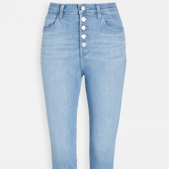 NWOT J Brand Lillie High Rise Cropped Skinny Jeans Cloudy Blue Sz 25